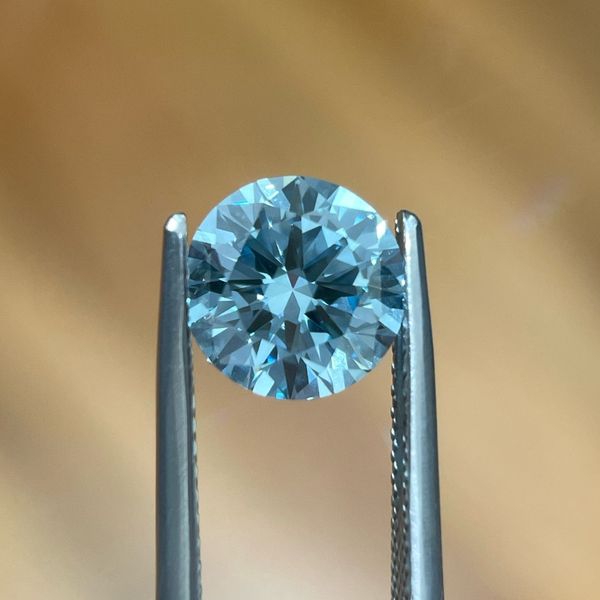2.20 Ct Round Fancy Blue Lab Grown Diamond VVS2 Clarity - IGI Image 4 Franzetti Jewelers Austin, TX