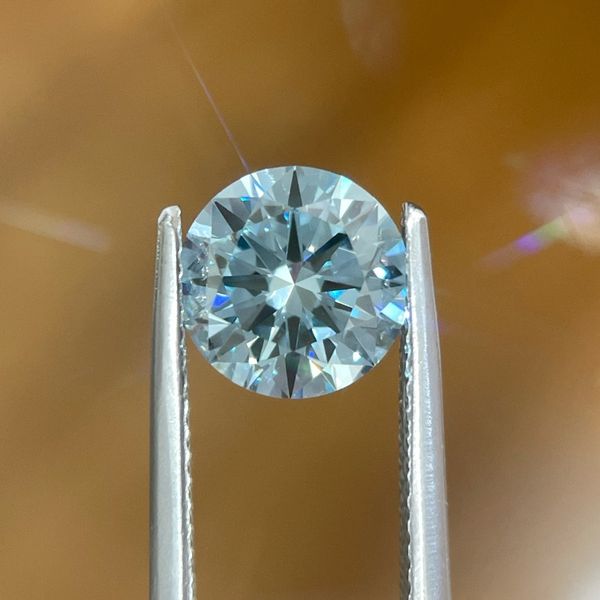 2.02 Ct Round Fancy Greenish Blue Lab Grown Diamond VS1 Clarity - IGI Image 4 Franzetti Jewelers Austin, TX
