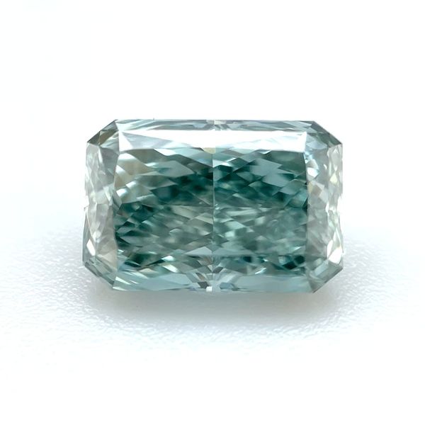 2.17 Ct Radiant Fancy Vivid Green Lab Grown Diamond VS1 Clarity - IGI Franzetti Jewelers Austin, TX