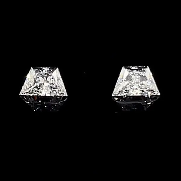0.46 CTW Matched Pair of Trapezoid Brilliant Cut Lab Grown Diamonds D-E-F VS1-VS2 Image 3 Franzetti Jewelers Austin, TX
