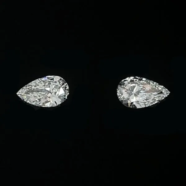0.74 CTW Matched Pair of Pear Lab Grown Diamonds D-G VS1-VS2 Franzetti Jewelers Austin, TX