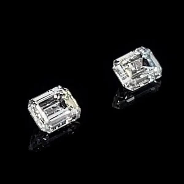 0.53 CTW Matched Pair of Emerald Cut Lab Grown Diamonds D-G VS1-VS2 Image 4 Franzetti Jewelers Austin, TX