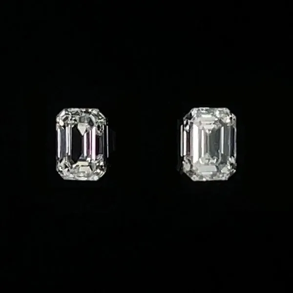 0.52 CTW Matched Pair of Emerald Cut Lab Grown Diamonds D-G VS1-VS2 Franzetti Jewelers Austin, TX