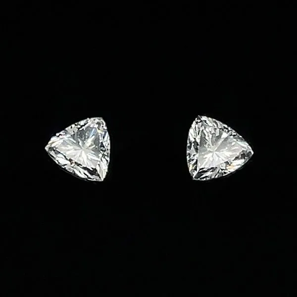 0.61 CTW Matched Pair of Trilliant Lab Grown Diamonds D-E-F VS1-VS2 Franzetti Jewelers Austin, TX