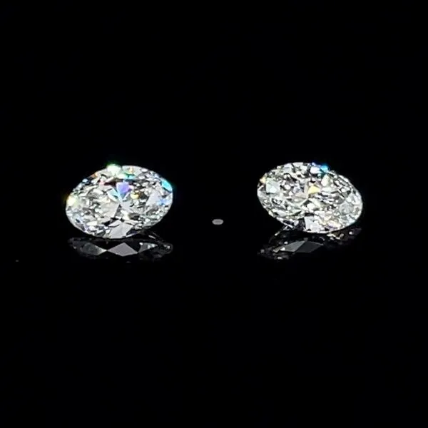 0.65 CTW Matched Pair of Oval Lab Grown Diamonds D-E-F VS1-VS2 Image 3 Franzetti Jewelers Austin, TX