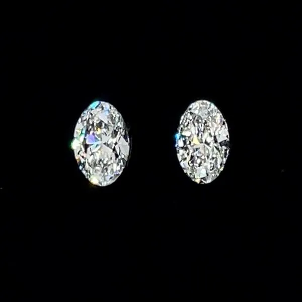 0.65 CTW Matched Pair of Oval Lab Grown Diamonds D-E-F VS1-VS2 Franzetti Jewelers Austin, TX