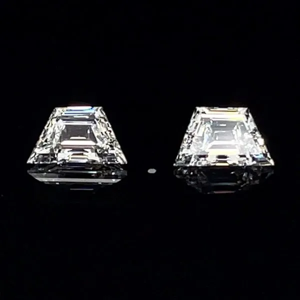 1.08 CTW Matched Pair of Trapezoid Step Cut Lab Grown Diamonds D-G VS1-VS2 Image 3 Franzetti Jewelers Austin, TX