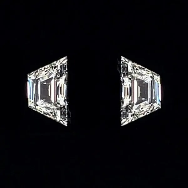 1.08 CTW Matched Pair of Trapezoid Step Cut Lab Grown Diamonds D-G VS1-VS2 Franzetti Jewelers Austin, TX