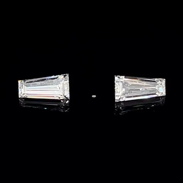 0.97 CTW Matched Pair of Tapered Baguette Cut Lab Grown Diamonds D-E-F VS1-VS2 Franzetti Jewelers Austin, TX