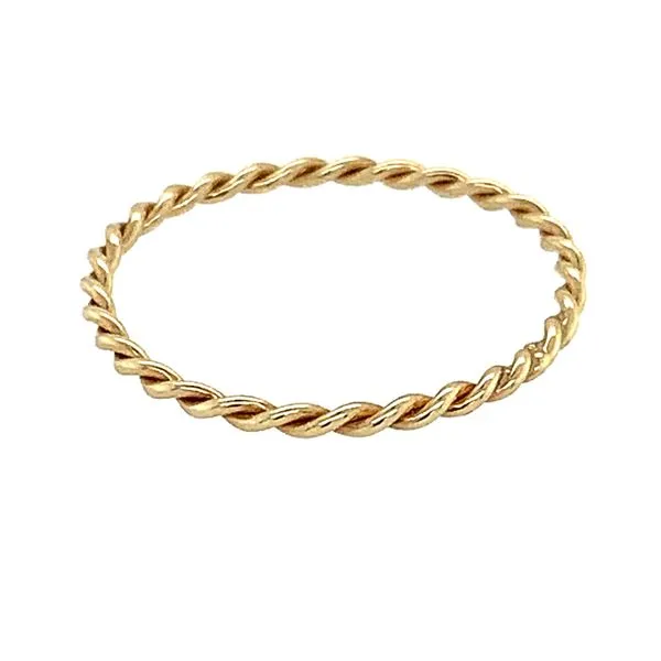 14KY Gold 1.65 mm Handmade Twisted Wire Band Franzetti Jewelers Austin, TX
