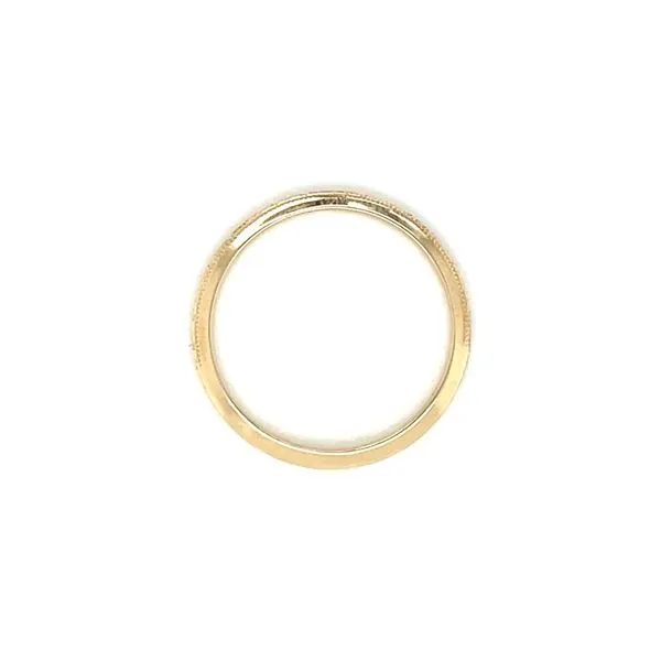 14K Yellow Gold 2 mm Engraved Design Milgrain Band Image 5 Franzetti Jewelers Austin, TX