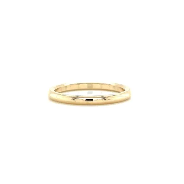 14K Yellow Gold 2 MM Half Round Comfort Fit Band Image 4 Franzetti Jewelers Austin, TX