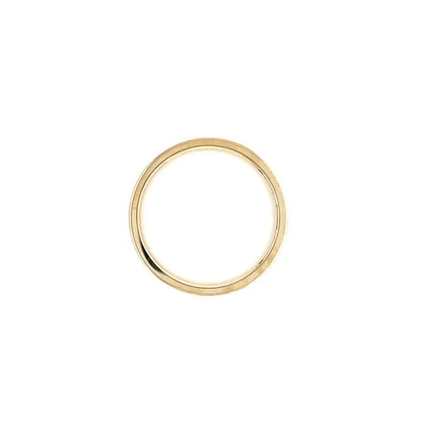 14K Yellow Gold 2 MM Flat Outside Comfort Fit Band Image 5 Franzetti Jewelers Austin, TX