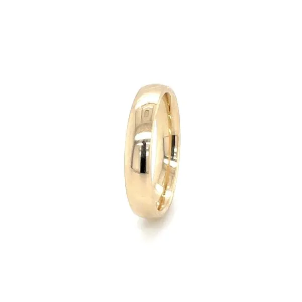 14K Yellow Gold 3.5 MM Lightweight Comfort Fit European Style Band Image 5 Franzetti Jewelers Austin, TX