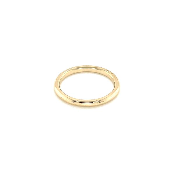 14K Yellow Gold 2 MM Half Round Comfort Fit Band Image 3 Franzetti Jewelers Austin, TX