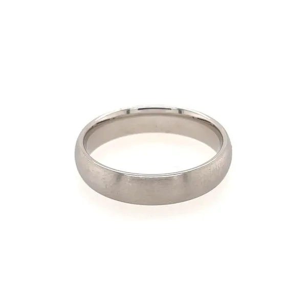 14KW Gold 5 MM Half Round Comfort Fit Light Band Image 2 Franzetti Jewelers Austin, TX