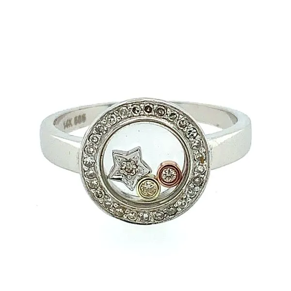 14KW Gold Incased Star and 2 Round Shapes Ring Franzetti Jewelers Austin, TX