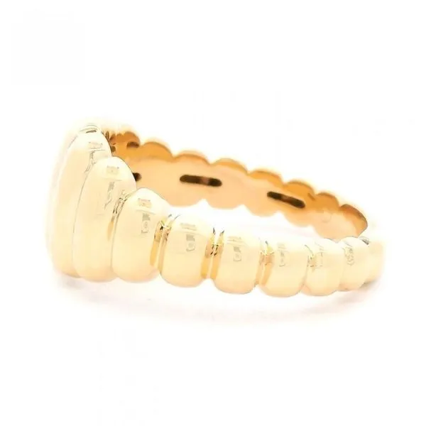 14KY Gold Croissant Dome Ring Image 3 Franzetti Jewelers Austin, TX