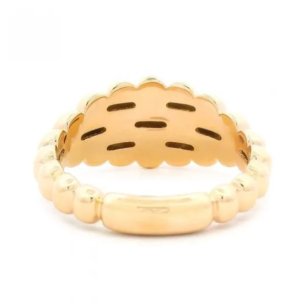 14KY Gold Croissant Dome Ring Image 4 Franzetti Jewelers Austin, TX