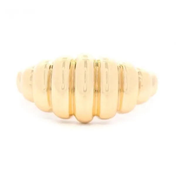 14KY Gold Croissant Dome Ring Franzetti Jewelers Austin, TX