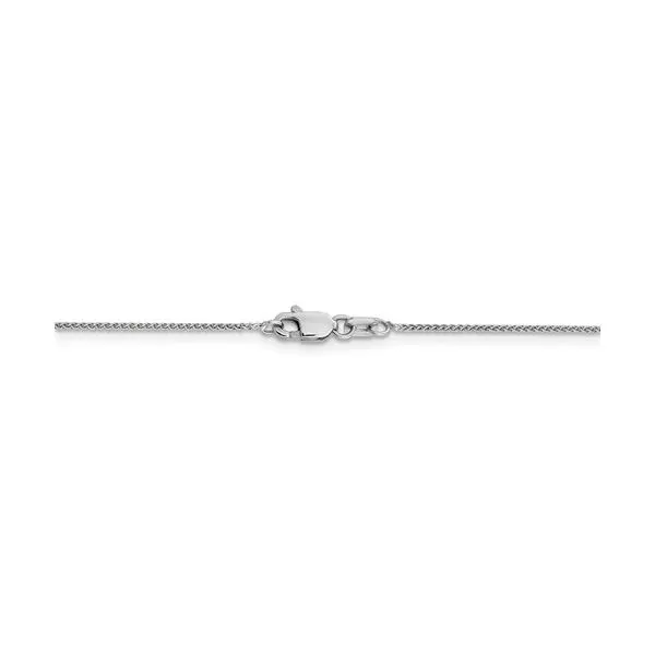 14K White Gold 0.8 mm Wheat Chain 20