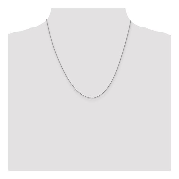 14K White Gold 0.85 mm Wheat Chain 20