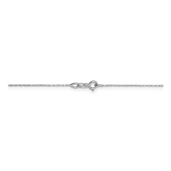 14K White Gold D/C Twisted Box Chain 16