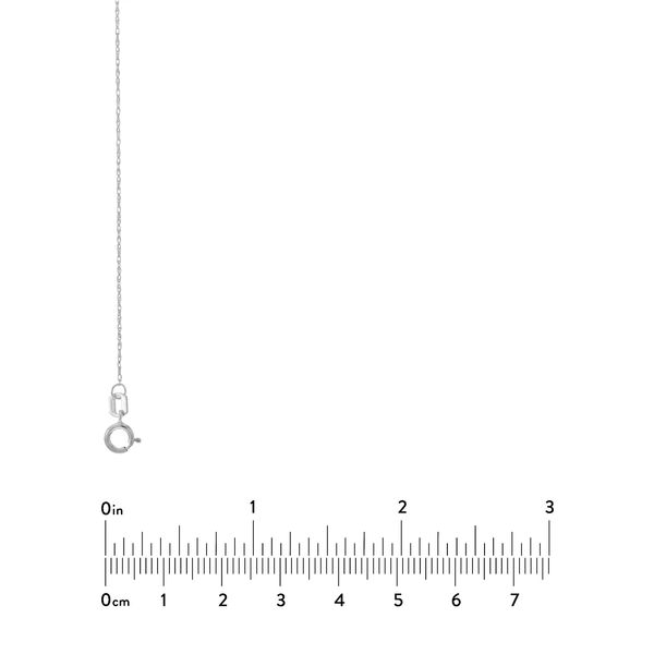 14K White Gold 0.65 mm Rope Chain 16