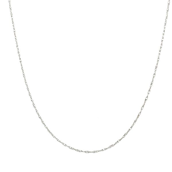 14K White Gold 0.65 mm Rope Chain 16