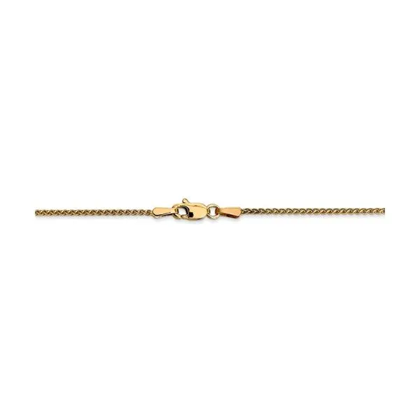 14K Yellow Gold 1.2 mm Spiga Chain 16
