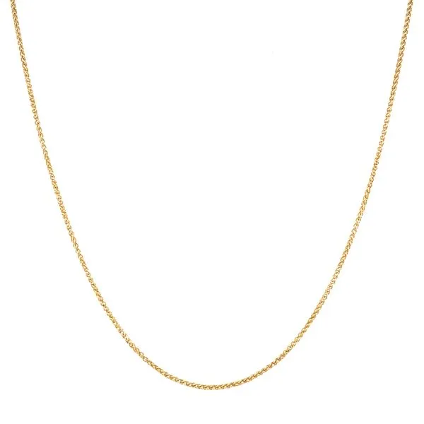 14KY Gold 1.1 mm Wheat Chain 18