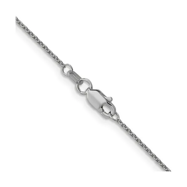 14KW Gold 1 mm Round Open Link Cable Chain 16