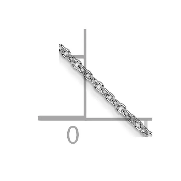 14KW Gold 1 mm Round Open Link Cable Chain 16