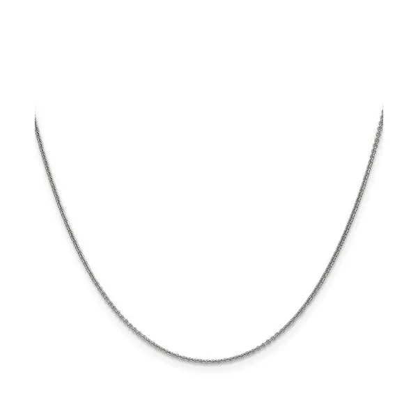 14KW Gold 1 mm Round Open Link Cable Chain 16
