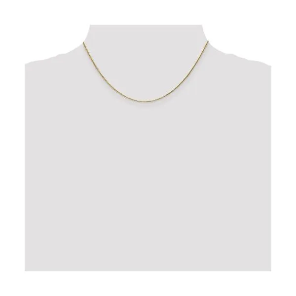14K Yellow Gold 0.95 mm Diamond-cut Cable Chain 16