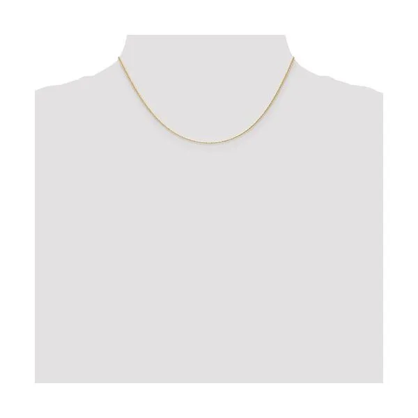 14K Yellow Gold 1.1 mm Rope Chain 16