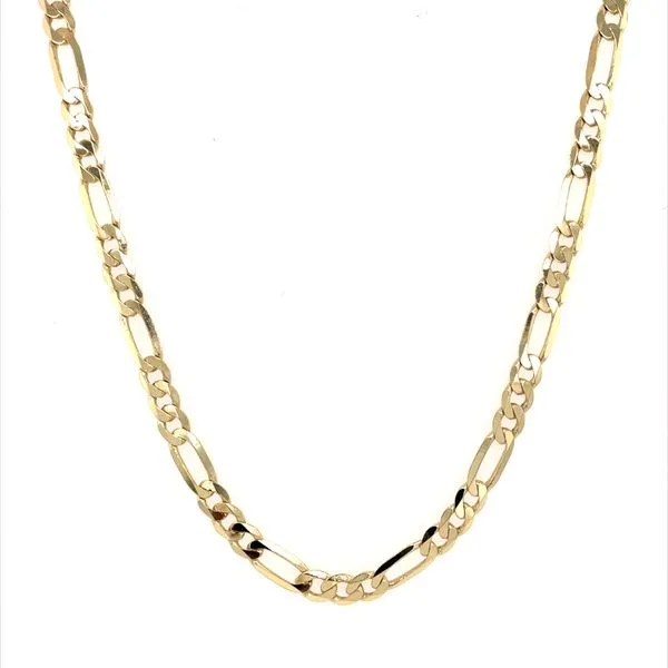 14K Yellow Gold 4.75 MM Figaro Chain 18