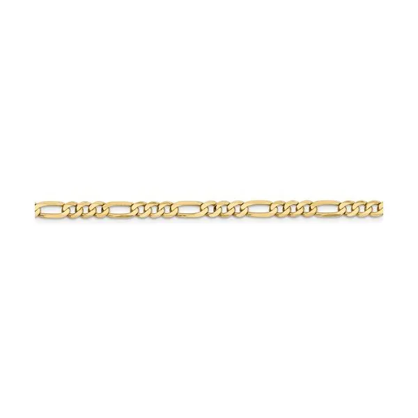 14K Yellow Gold 4.75 MM Figaro Chain 18