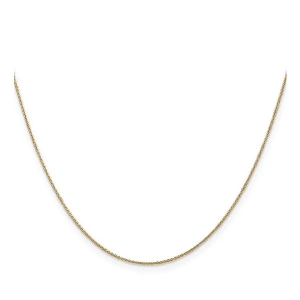 14K Yellow Gold 0.75 MM Cable Chain 16