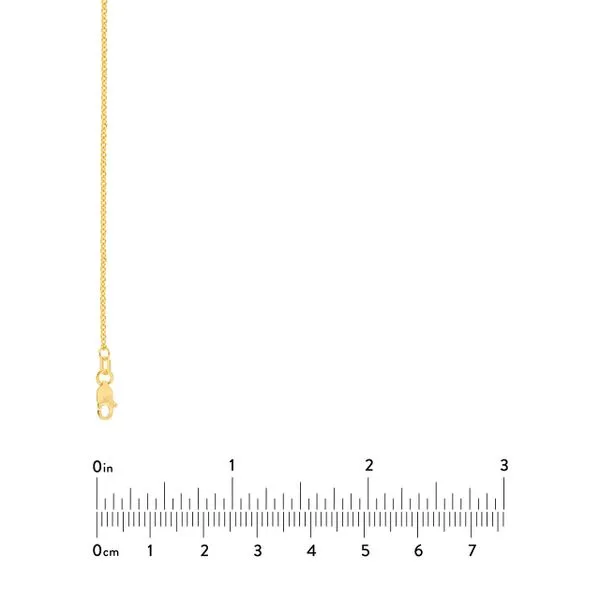 14K Yellow Gold 1.5 mm Tight Cable Chain 18
