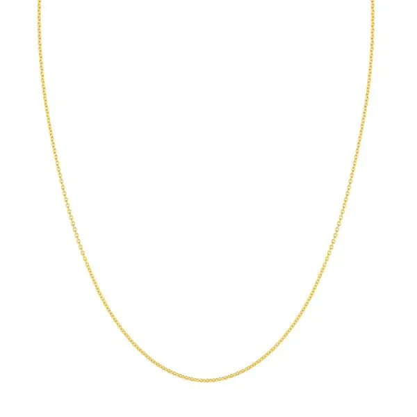 14K Yellow Gold 1.5 mm Tight Cable Chain 18
