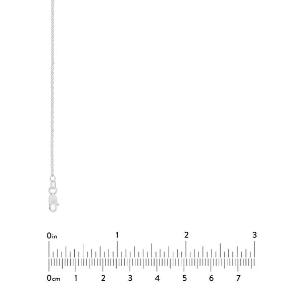 14K White Gold 1.5 mm Tight Cable Chain 18