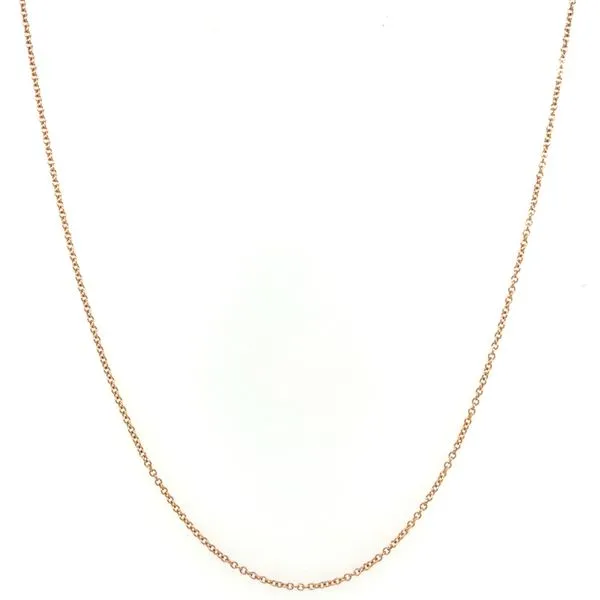 14KR Gold 1.05 mm Cable Chain 17.5