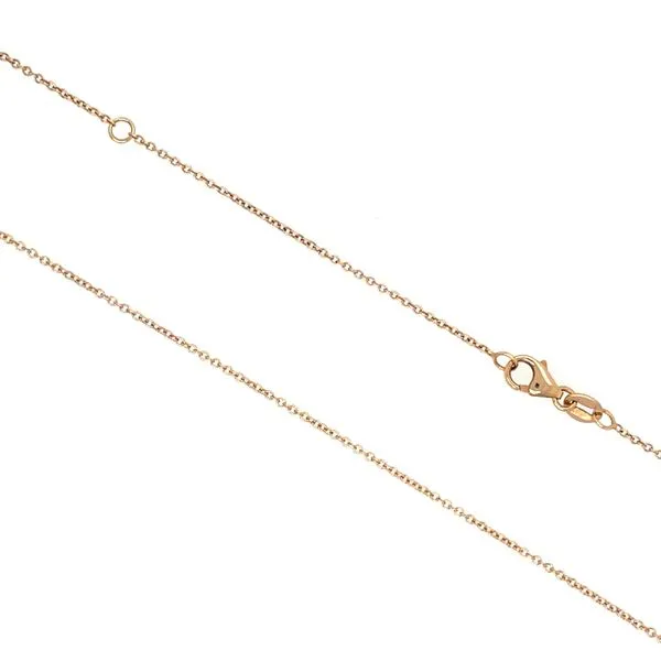 14KR Gold 1.05 mm Cable Chain 17.5