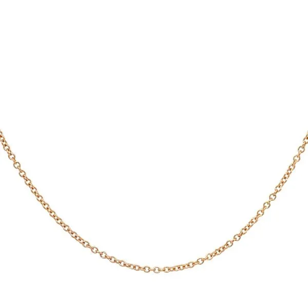 14KR Gold 1.05 mm Cable Chain 17.5