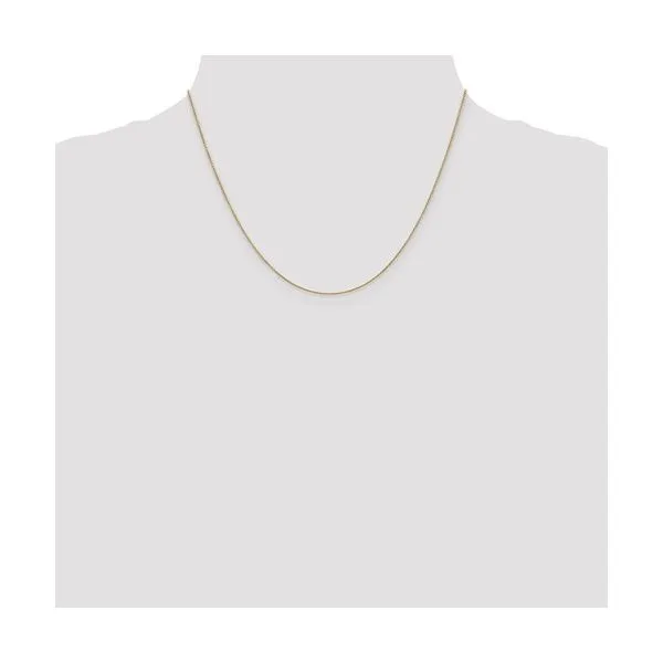 14KY Gold 0.9 mm Cable Link Chain 18