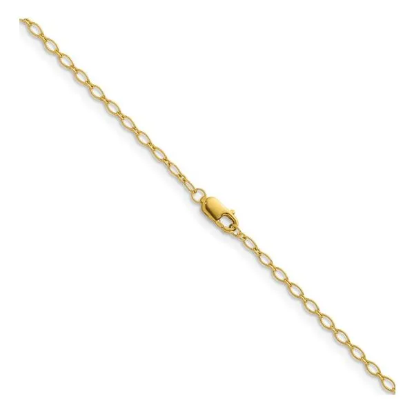 14KY Gold 1.9 mm Oval Link Chain 18