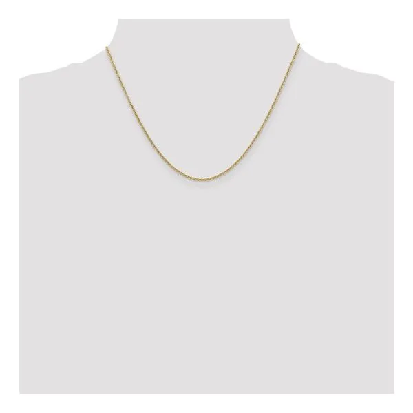14KY Gold 1.6 mm Round Open Link Cable Chain 18