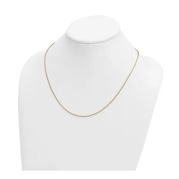 14KY Gold 1.3 mm Solid Cable Chain 20