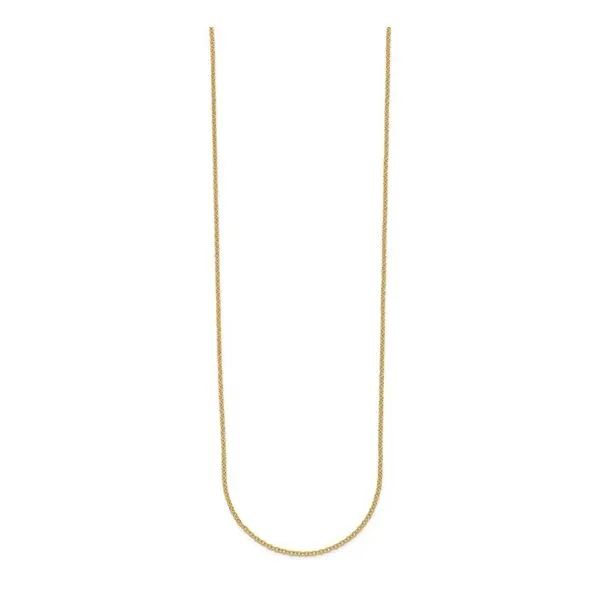 14KY Gold 1.3 mm Solid Cable Chain 20